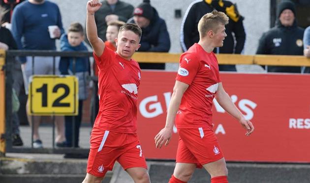 Максим Кучерявий (праворуч), ФК Фалкірк