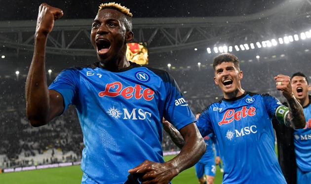 Радощі гравців Наполі, getty images