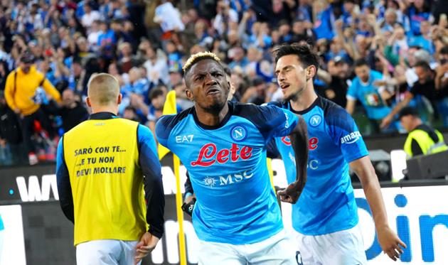 Радощі гравців Наполі, getty images