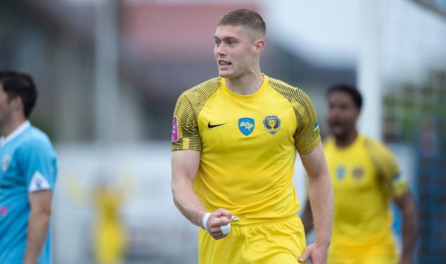 Довбик радіє черговому голу / ФК ДИНАМО