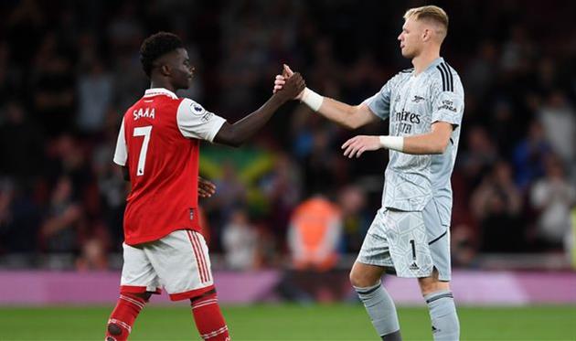 Букайо Сака (ліворуч) та Аарон Рамсдейл, Getty Images