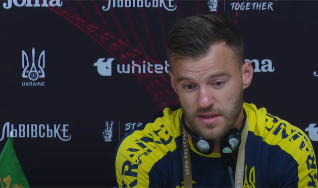 Андрій Ярмоленко, Скріншот Ukrainian Assoсiation of Football