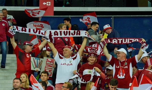 Вболівальники збірної Латвії, getty images