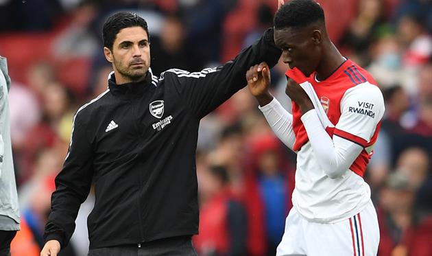 Мікель Артета та Фоларін Балогун, getty images