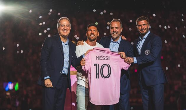 Лфонель Мессі на презентації, фото - Інтер Маямі