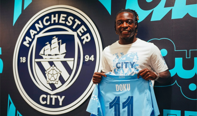 Жеремі Доку, фото Манчестер Сіті
