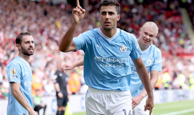 Родрі - автор переможного гола у ворота ШЮ, getty images