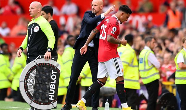 Ерік тен Гаг і Джейдон Санчо, Getty Images