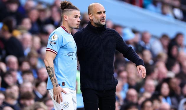 Калвін Філліпс та Хосеп Гвардіола, getty images