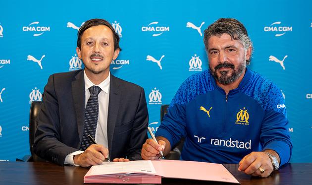 Пабло Лонгорія (президент клубу) і Дженнаро Гаттузо, фото Марсель