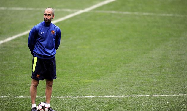 Гвардіола у якості тренера Барси, Getty Images