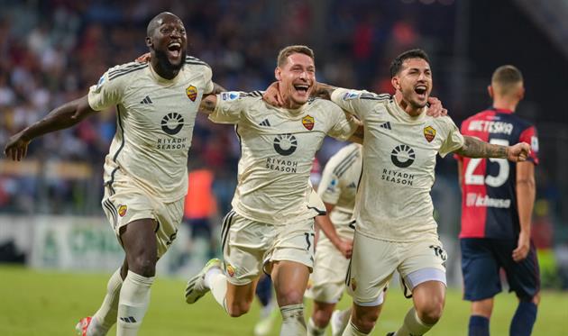 Радощі гравців Роми, getty images