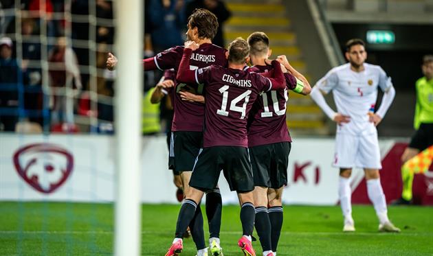 Латвія - Вірменія, facebook.com/futbols