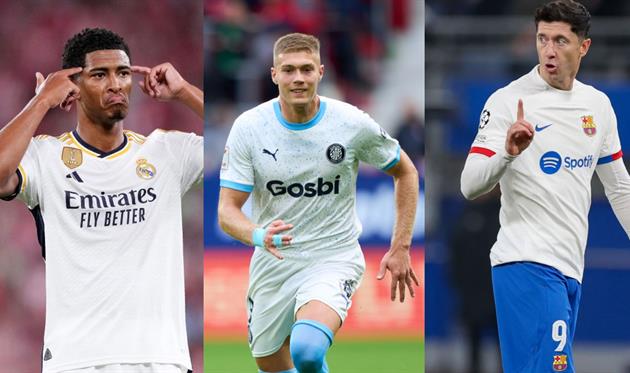 Беллінгем - Довбик - Левандовські, getty images/football.ua