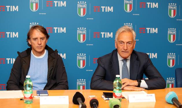 Роберто Манчіні та Габріеле Гравіна, Getty Images