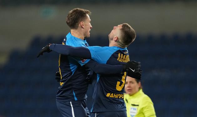 Чи буде у гравців Дніпра-1 привід так святкувати сьогодні? / Фото: ФК Дніпро-1