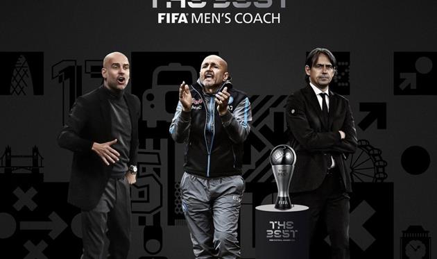 Гвардіола, Спаллетті та Індзагі, фото ФІФА