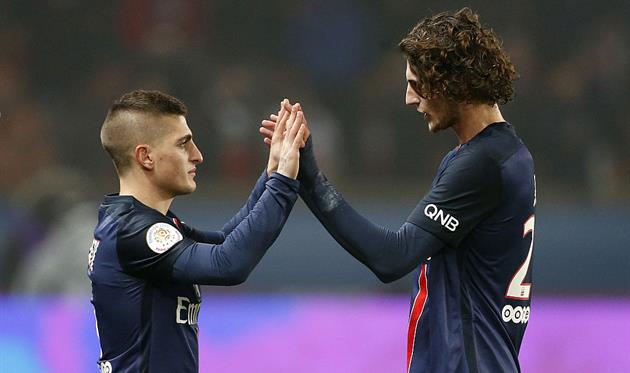 Марко Верратті та Адрієн Рабьо - Getty Images 