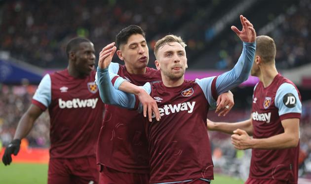 Радощі гравців Вест Гема, getty images