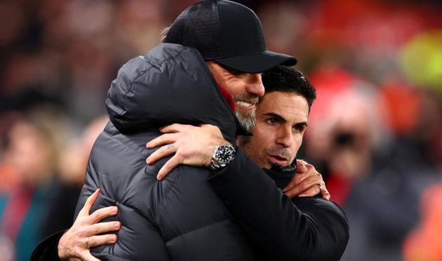 Юрген Клопп та Мікель Артета, getty images