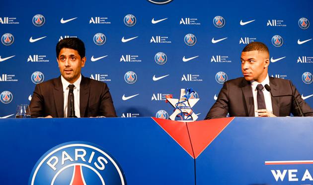 Нассер Аль-Хелаїфі та Кіліан Мбаппе, Getty Images