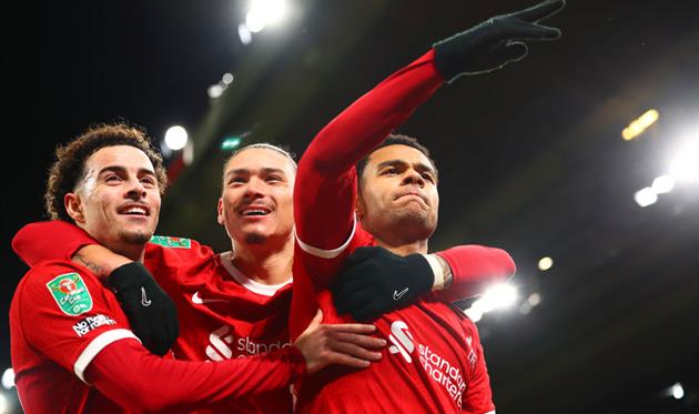 Радощі гравців Ліверпуля, getty images