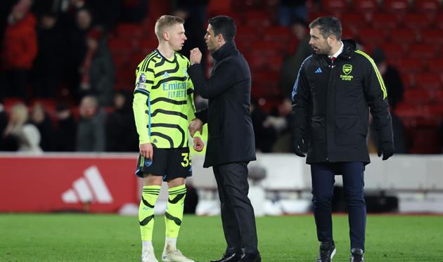 Олександр Зінченко та Мікель Артета, Getty Images