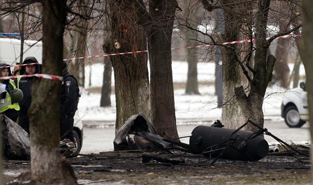 Збита у небі над Київщиною російська ракета, Getty Images
