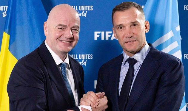 Джанні Інфантіно та Андрій Шевченко, instagram.com/gianni_infantino