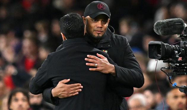 Венсан Компані та Мікель Артета, Getty Images