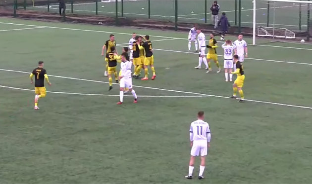 Чайка - Звягель, скріншот із трансляції ПФЛ