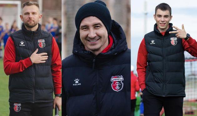 Євген Кучін, Олександр Мичко та Станіслав Упілков, фото НК Верес Рівне