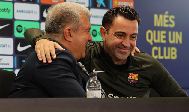 Жоан Лапорта та Хаві, Getty Images