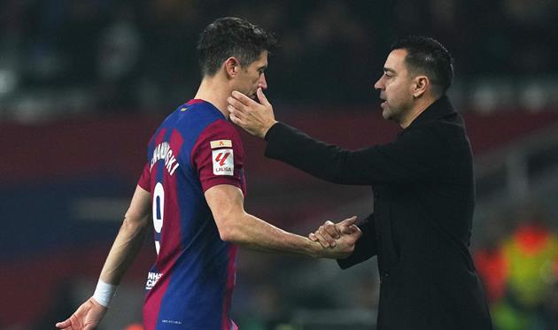 Левандовські та Хаві, getty images