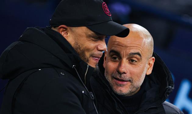 Венсан Компані та Хосеп Гвардіола, Getty Images