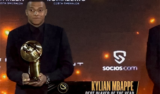 Кіліан Мбаппе - найкращий гравець Європи за версією KAFD Globe Soccer Awards