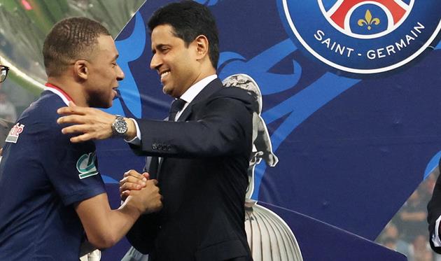 Кіліан Мбаппе та Насер Аль-Хелаїфі, Getty Images