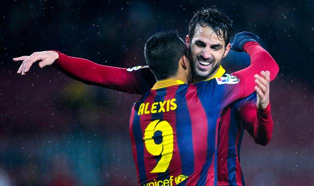 Алексіс та Сеск у Барсі, getty images