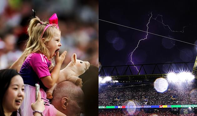 Фото дня: найкращий батько року та стадіон Дортмунда перед зливою (Getty Images)