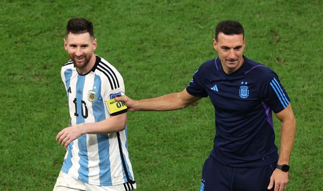 Ліонель Мессі і Ліонель Скалоні, gettyimages