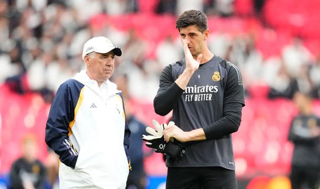 Анчелотті та Куртуа, getty images