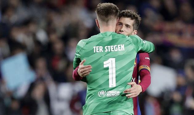 Марк-Андре тер Штеген та Серхі Роберто, Getty Images
