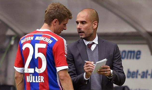 Томас Мюллер та Пеп Гвардіола, GETTY IMAGES