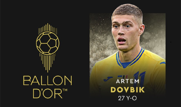 Артем Довбик, Ballon d'Or France Football