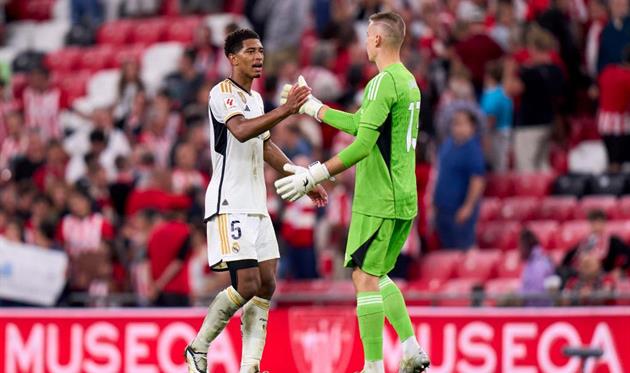 Джуд Беллінгем та Андрій Лунін, Getty Images