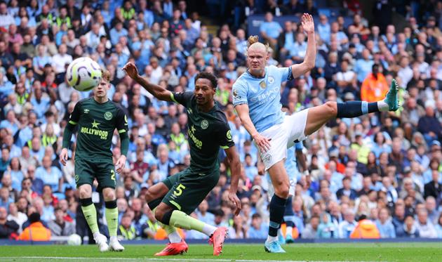 АПЛ. Ман Сіті з дублем Голанда переміг Брентфорд із Ярмолюком, Брайтон втратив очки з Іпсвічем та інше