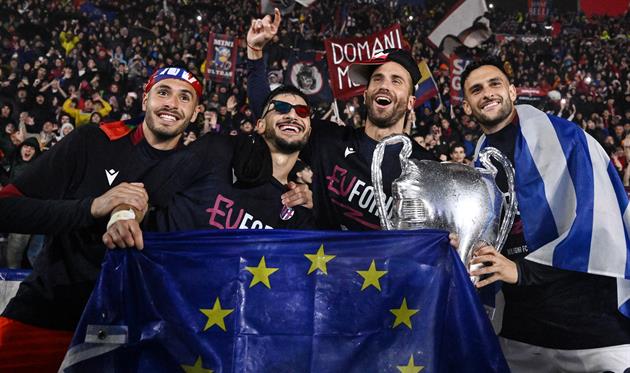 Гравці Болоньї дуже раді виходу до міжнародного турніру / ФОТО: GETTY IMAGES