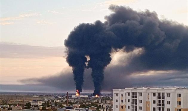 Знищена нафтобаза у Феодосії, Telegram