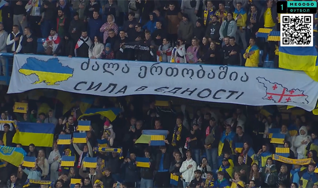 Матч Україна — Грузія було призупинено через проблеми з освітленням на стадіоні