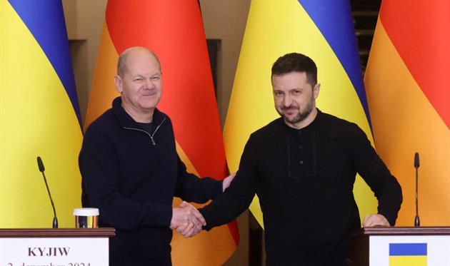 Олаф Шольц та Володимир Зеленський, Getty Images